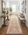 Savannah Elegance Collection Area Rug - Augusta (Rust Red) Runner Rust Red  lifestyle 58