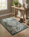Urban Oasis Rugs Collection Area Rug -  Penthouse (Teal) Rectangle Teal  lifestyle 29