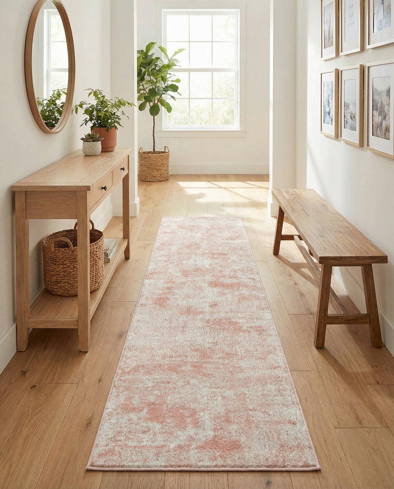 Luminara Sands Collection Area Rug - Elysium (Carnation Pink) Runner Carnation Pink  lifestyle 50