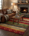 Urban Terrace Collection Area Rug -  Rooftop Rectangle Multi  lifestyle 25