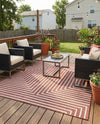 Urban Terrace Collection Area Rug -  Astoria (Rust Red) Square Rust Red  lifestyle 46