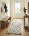 Cozy Haven Shag Collection Area Rug - Serenity (Ivory) Runner Ivory  lifestyle 38