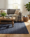 Woven Seaside Jute Collection Area Rug - Savannah (Navy Blue) Rectangle Navy Blue  lifestyle 16