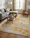 Bloomsbury Elegance Collection Area Rug -  Belgravia Rectangle Yellow  lifestyle 43