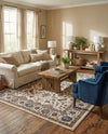Casablanca Tapestry Collection Area Rug -  Marrakech (Ivory) Rectangle Ivory  lifestyle 6