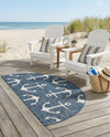 Seaside Haven Rugs Collection Area Rug - Sapphire (Blue) Hearth Blue  lifestyle 55