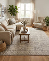 Seville Stripes Collection Area Rug -  Granada (Gray) Rectangle Gray  lifestyle 13
