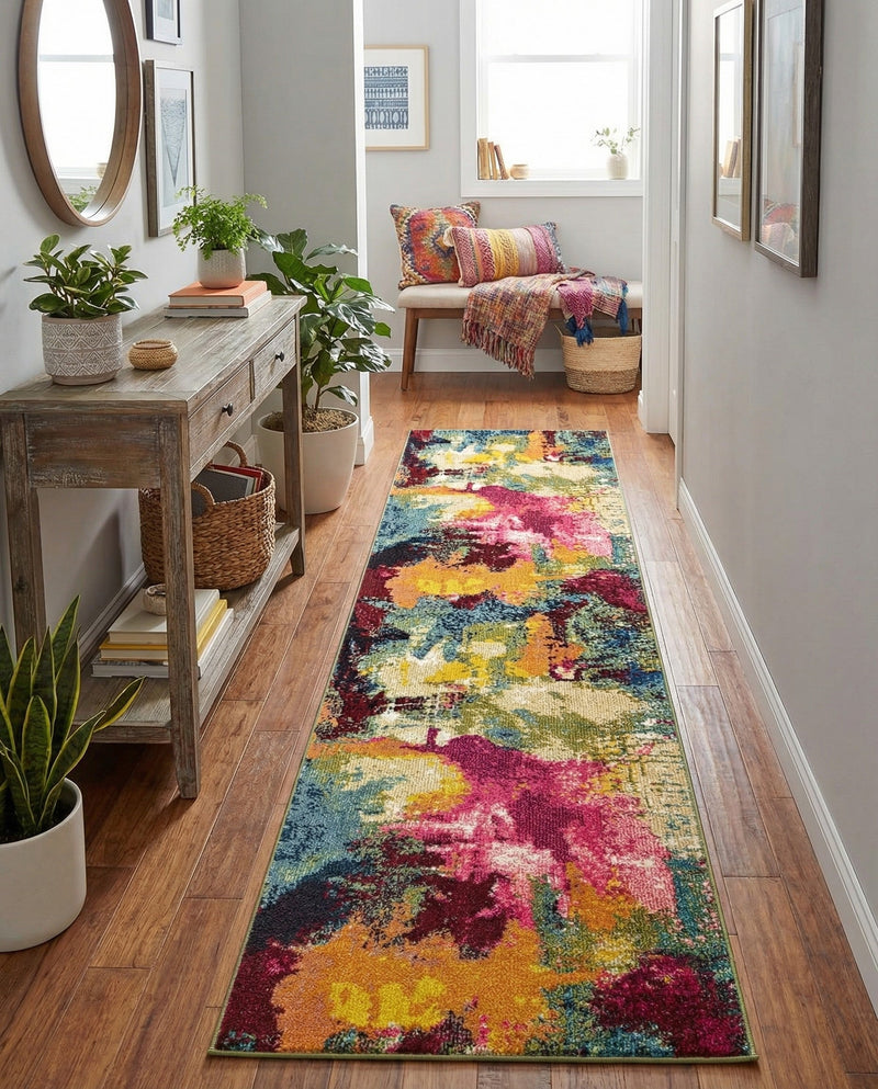 Marrakesh Elegance Collection Area Rug -  Draa Runner Multi  lifestyle 81