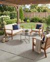 Seaside Serenity Collection Area Rug - Veranda (Light Gray) Rectangle Light Gray  lifestyle 12
