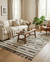 Sonoran Collection Area Rug - Montezuma Rectangle Charcoal  lifestyle 16