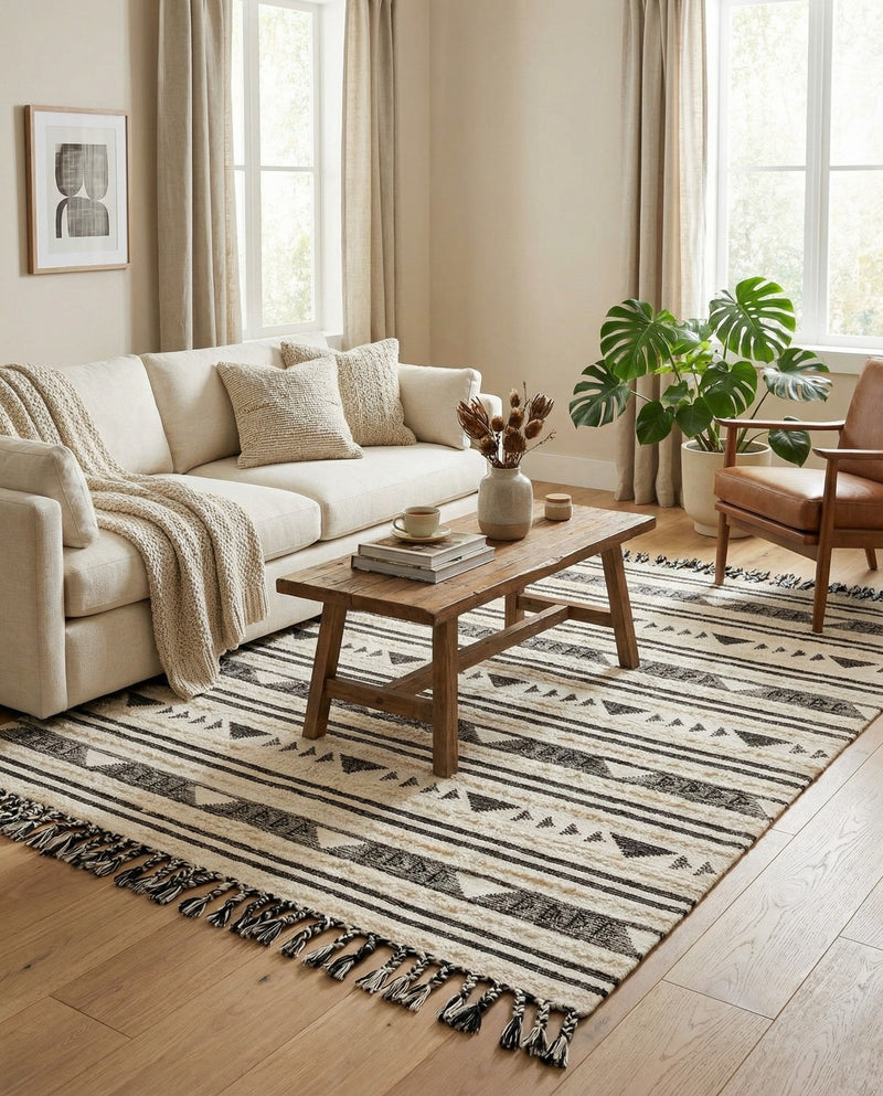 Sonoran Collection Area Rug - Montezuma Rectangle Charcoal  lifestyle 16