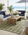 Seaside Haven Rugs Collection Area Rug - Sapphire (Green) Rectangle Green  lifestyle 4