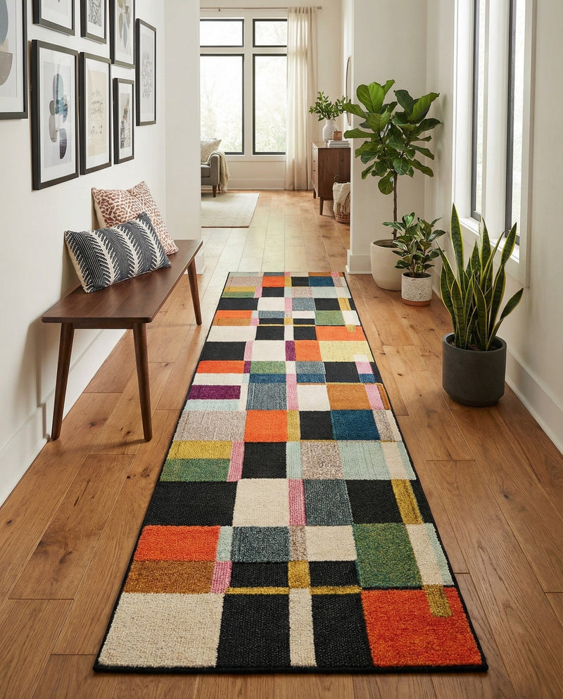 Outdoor Marrakesh Collection Area Rug -  Tangier Runner Multi  lifestyle 46