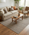 Seaside Stripes Collection Area Rug -  Boardwalk (Natural) Rectangle Natural  lifestyle 29