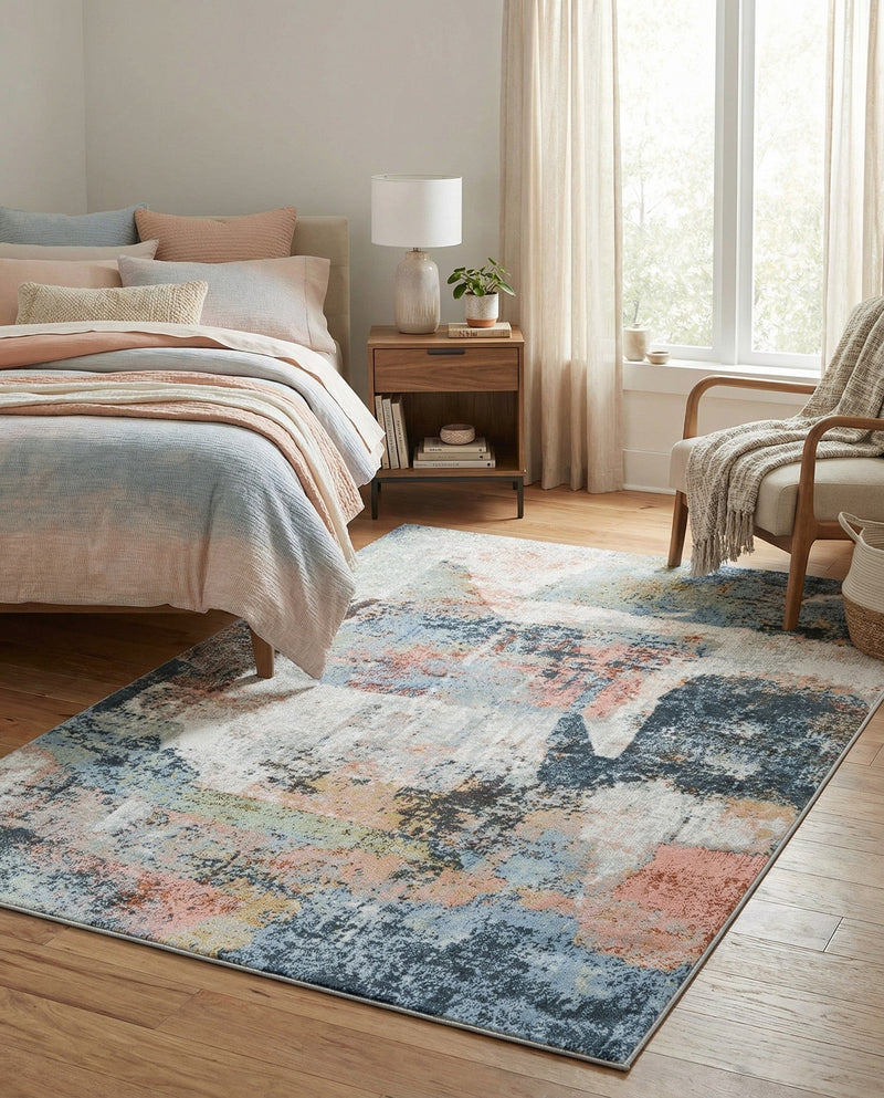 Aegean Elegance Washables Collection Area Rug -  Hydra Rectangle Aegean Blue  lifestyle 21