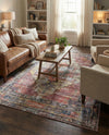 Zahara Oasis Collection Area Rug -  Rabat Rectangle Yellow Pink  lifestyle 13