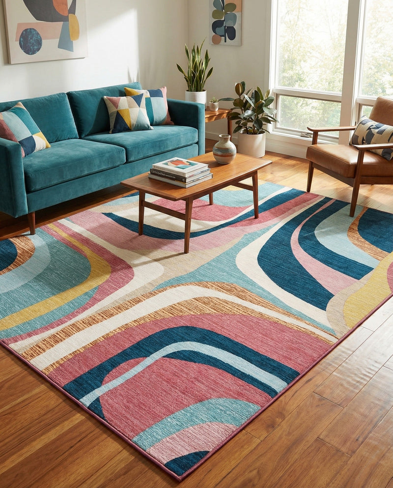 Urban Terrace Collection Area Rug - Venice Rectangle Multi  lifestyle 17