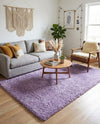 Plush Oasis Collection Area Rug - Serenity (Lilac) Rectangle Lilac  lifestyle 11