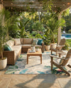 Seaside Blooms Collection Area Rug -  Paradise Rectangle Multi  lifestyle 11