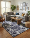 Riviera Elegance Collection Area Rug -  Monaco (Navy Blue) Rectangle Navy Blue  lifestyle 27