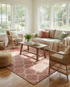 Savannah Pergola Collection Area Rug - Arbor (Rust Red) Rectangle Rust Red  lifestyle 9