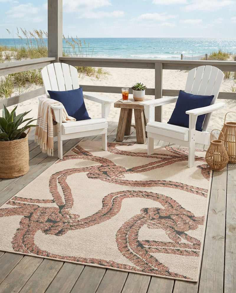 Seaside Haven Rugs Collection Area Rug -  Dunes Rectangle Beige  lifestyle 13