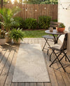 Urban Terrace Collection Area Rug -  Chelsea (Gray) Runner Gray  lifestyle 68