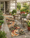 Seaside Blooms Collection Area Rug - Eden Runner Multi  lifestyle 59
