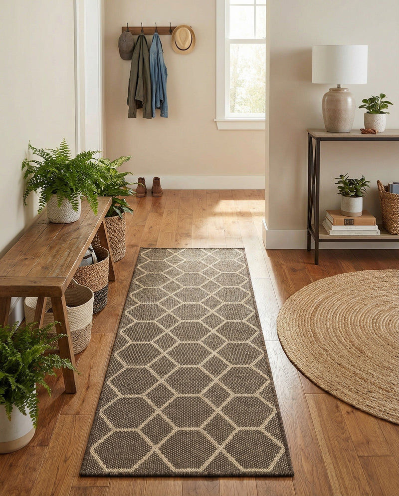 Sahara Sands Collection Area Rug -  Faiyum Runner Brown  lifestyle 71