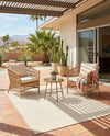 Jill Zarin Sedona Oasis Outdoor Collection Area Rug - Coconino (Pebble Stones) Rectangle Pebble Stones  lifestyle 16