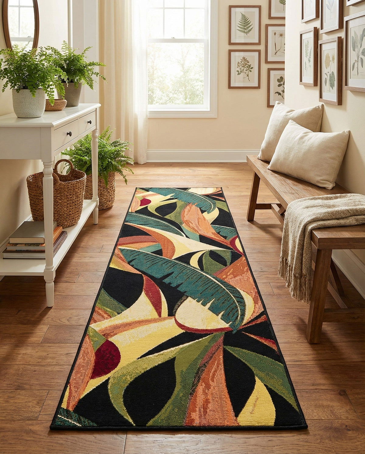 Seaside Blooms Collection Area Rug -  Tivoli Runner Multi  lifestyle 102