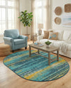Seaside Haven Rugs Collection Area Rug -  Sandbar Oval Multi.Blue  lifestyle 27