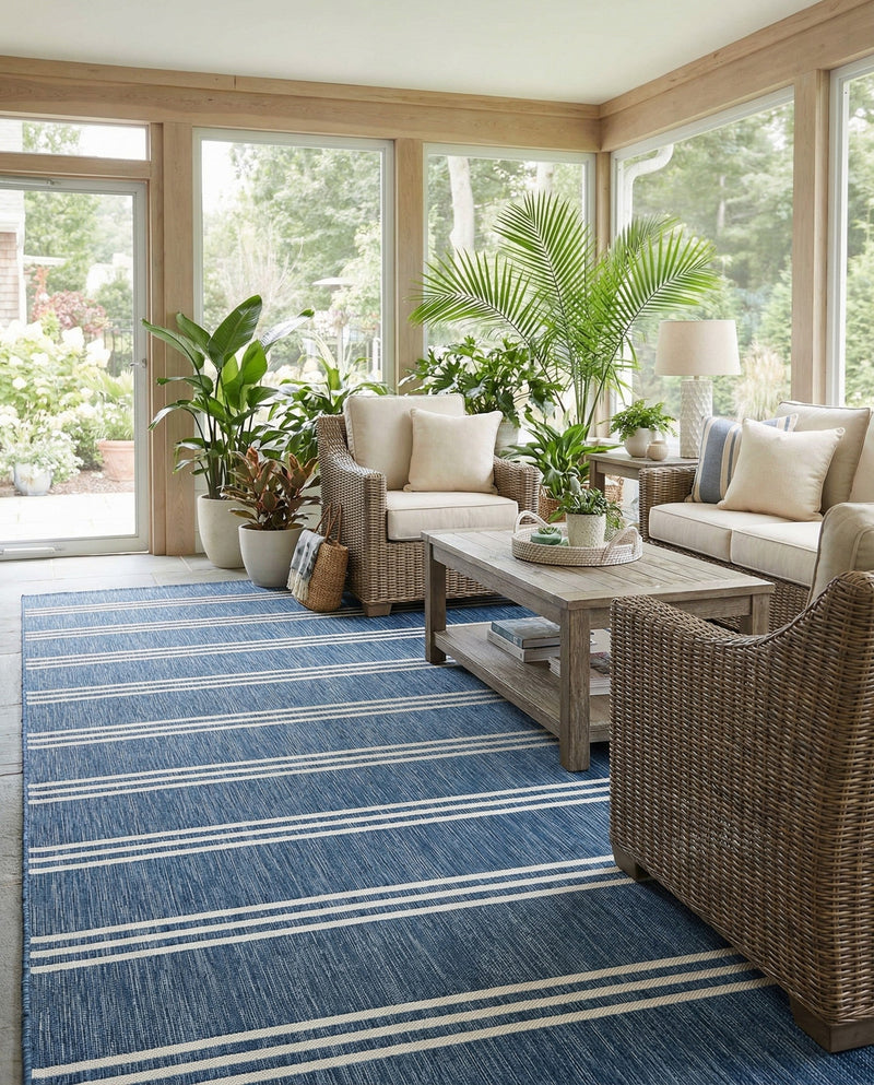Urban Oasis Rugs Collection Area Rug -  District (Blue) Rectangle Blue  lifestyle 10