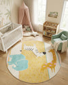 Wonder Tykes Collection Area Rug -  Wonderland Round Ivory  lifestyle 49