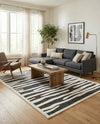 Monochrome Collection Area Rug - Slate Rectangle Gray  lifestyle 20