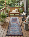 Urban Terrace Collection Area Rug -  Oasis Runner Multi  lifestyle 59
