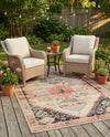 Patio Heritage Collection Area Rug -  Meadow Rectangle Multi  lifestyle 24