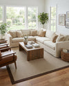 Terrace Fringe Collection Area Rug - Oceanside Rectangle Brown  lifestyle 12