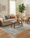 Mykonos Manor Collection Area Rug - Delos Rectangle Blue  lifestyle 18
