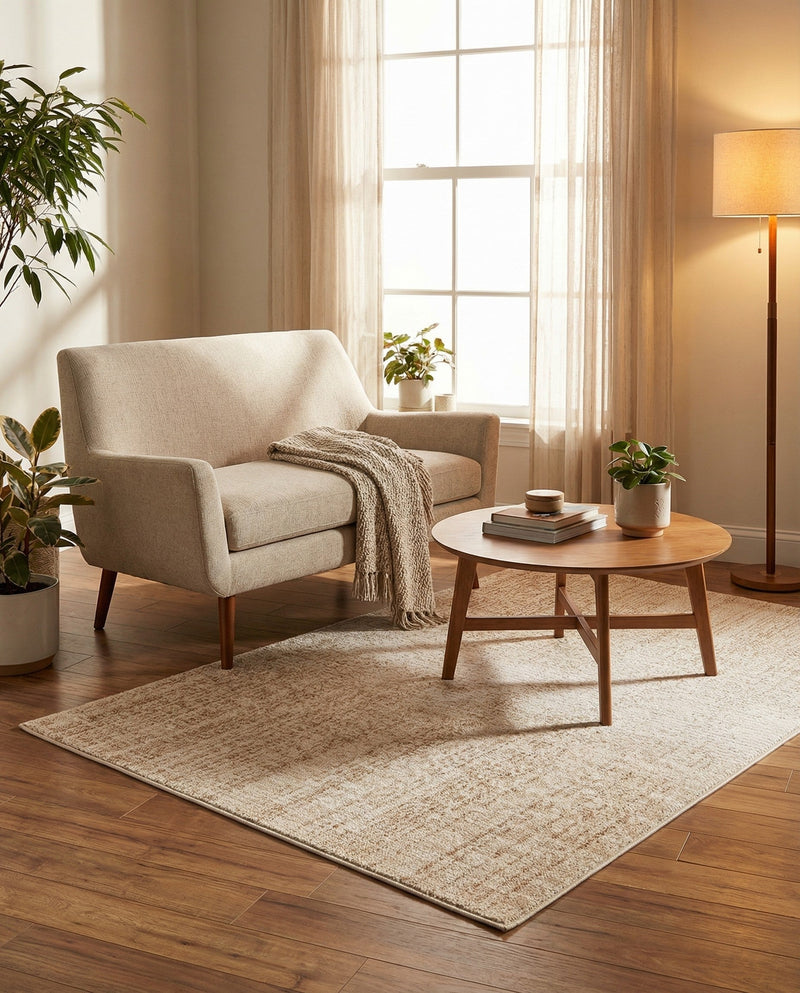 Jewel Oasis Collection Area Rug - Sapphire (Ivory) Rectangle Ivory  lifestyle 16