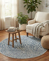 Urban Oasis Rugs Collection Area Rug -  Terrace (Blue) Round Blue  lifestyle 40