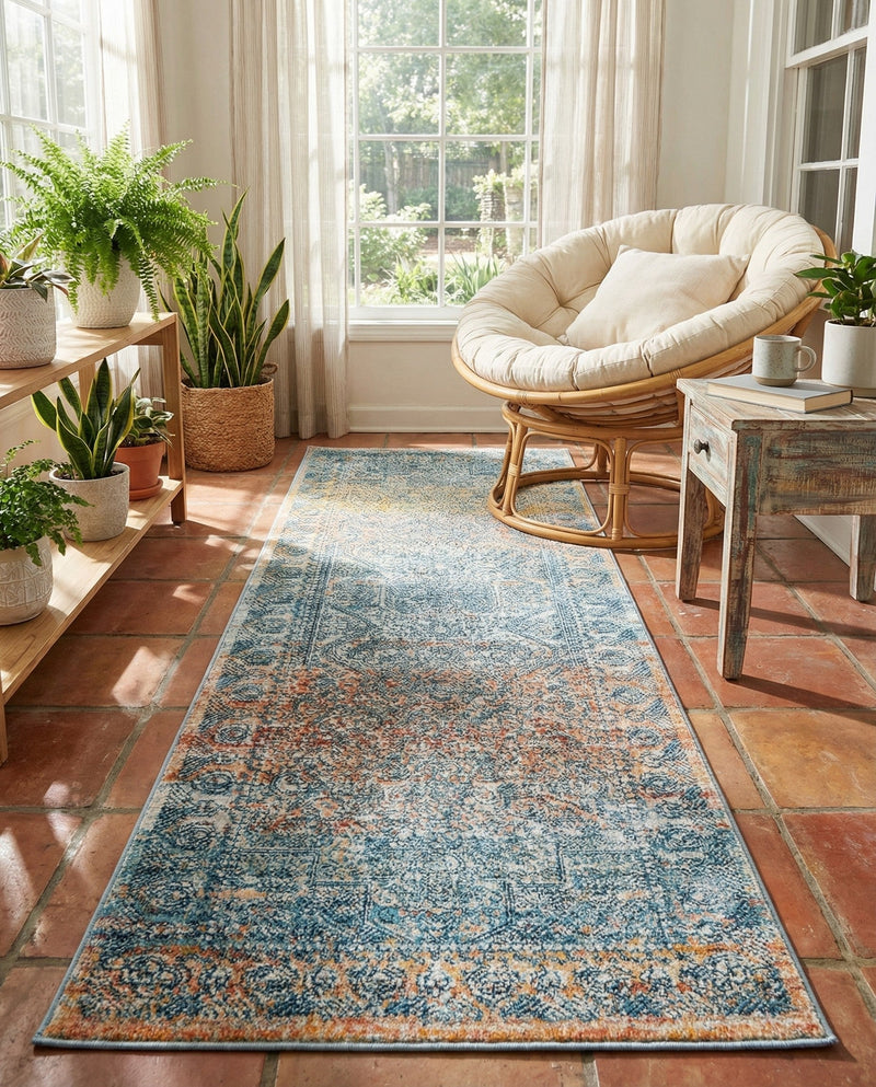 Coastal Haven Collection Area Rug -  Oceania Runner Multi  lifestyle 39