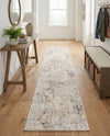 Aegean Elegance Collection Area Rug -  Paros Runner Gray  lifestyle 70