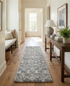 Berber Lattice Shag Collection Area Rug - Atlas (Gray) Runner Gray  lifestyle 29