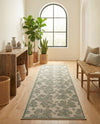 Coastal Terrace Collection Area Rug -  Marina Runner Ivory and Beige  lifestyle 57