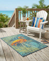 Seaside Haven Rugs Collection Area Rug -  Tidepool Rectangle Multi  lifestyle 3
