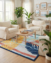 Caribbean Terrace Collection Area Rug - Antigua Rectangle Gray  lifestyle 22