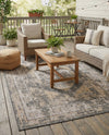 Patio Heritage Collection Area Rug -  Augusta (Charcoal) Rectangle Charcoal  lifestyle 20