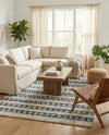 Cotton Punjab Passage Collection Area Rug - Amritsar Rectangle Ivory  lifestyle 3