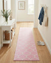 Trellis Mosaic Collection Area Rug -  Pergolatown (Light Pink) Runner Light Pink  lifestyle 38